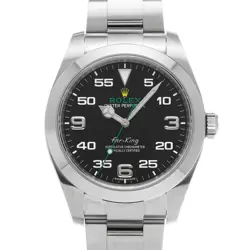 ROLEX AIR-KING 116900 BLACK WATCH 686102