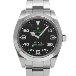 ROLEX AIR-KING 116900 BLACK WATCH 686144