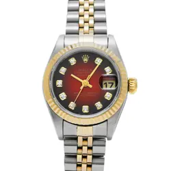 ROLEX DATEJUST 69173G CASE SIZE 26×26MM LADIES USED WATCH #81147