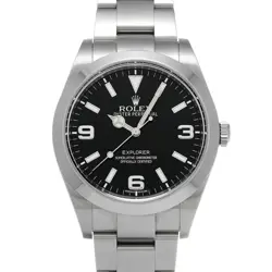 ROLEX EXPLORER 214270 BLACK CASE SIZE 39×39MM MEN'S USED WATCH #81217