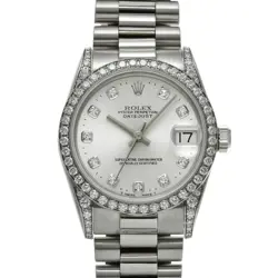 ROLEX DATEJUST 68159G CASE SIZE 31×31MM BAND SIZE 17.5CM USED WATCH #8107