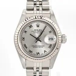 ROLEX Datejust 79174 Gray Case Size 26mm Ladies Used Watch #86927