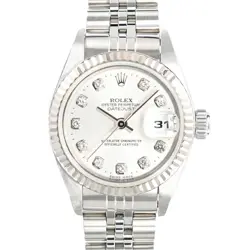 ROLEX DATEJUST 79174G SILVER CASE SIZE 26MM LADIES USED WATCH #82137