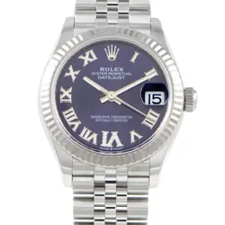 ROLEX DATEJUST 31 AUBERGINE DIAMOND DIAL WATCH 278274