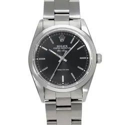 ROLEX AIR KING 14,000 BLACK CASE SIZE 34×34MM MEN'S USED WATCH #8107