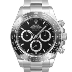 ROLEX DAYTONA 126500LN BLACK CASE SIZE 40MM X 40MM MEN'S USED WATCH #8207
