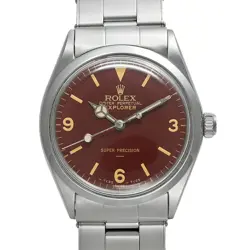ROLEX AIR KING 5500 BROWN CASE SIZE 34MM X 34MM MEN'S USED WATCH #84317