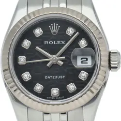 ROLEX DATEJUST 26 LADIES WATCH 10P DIAMOND COMPUTER DIAL 179174G(V) K18WG/ST...
