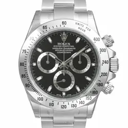 ROLEX DAYTONA 116520 BLACK CASE SIZE 40MM X 40MM MEN'S USED WATCH #8227
