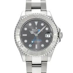 ROLEX YACHT-MASTER 37 268622 GRAY CASE SIZE 37×37MM UNISEX USED WATCH #8127