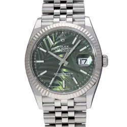 ROLEX DATEJUST 36 126234 GREEN CASE SIZE 36×36MM MEN'S USED WATCH #81217