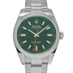ROLEX MILGAUSS 116400GV BLACK CASE SIZE 40×40MM MEN'S USED WATCH #81257