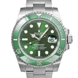ROLEX SUBMARINER 116610LV GREEN CASE SIZE 40MM X 40MM MEN'S USED WATCH #8337