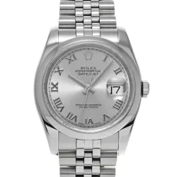 ROLEX DATEJUST 116200 GRAY CASE SIZE 36×36MM MEN'S USED WATCH #81147
