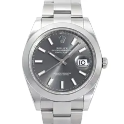ROLEX DATEJUST 41 126300 SLATE/BAR DIAL  954550