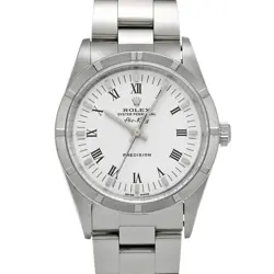 ROLEX AIR KING 14010 WHITE CASE SIZE 34×34MM MEN'S USED WATCH #81127