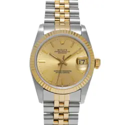 ROLEX DATEJUST 68273 CASE SIZE 31×31MM UNISEX USED WATCH #84217