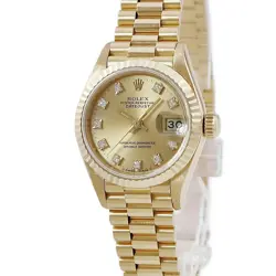 ROLEX DATEJUST 69178G GOLD CASE SIZE 26MM BAND SIZE 14.0CM USED WATCH #81137