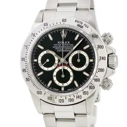 ROLEX COSMOGRAPH DAYTONA 16520 BLACK CASE SIZE 40MM USED WATCH #8227