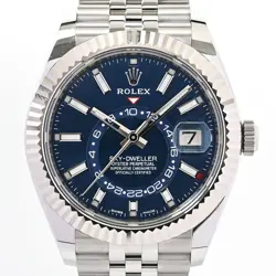 ROLEX SKY-DWELLER 326934/J BLUE CASE SIZE 42MM MEN'S USED WATCH #8107