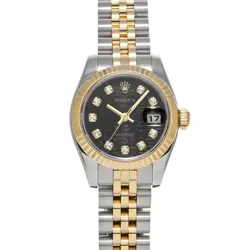 ROLEX DATEJUST 179173G BLACK COMPUTER/DIAMOND WATCH 685627