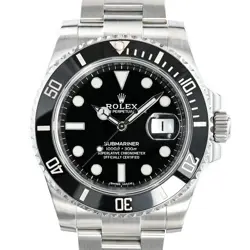 ROLEX SUBMARINER 116610LN BLACK CASE SIZE 40MM MEN'S USED WATCH #81247