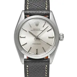 ROLEX OYSTER 6430 SILVER MANUAL CASE SIZE 30MM X 30MM MEN'S USED WATCH #8107