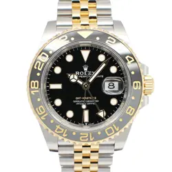 ROLEX GMT-MASTER II 126713GRNR BLACK MEN'S USED WATCH #8107