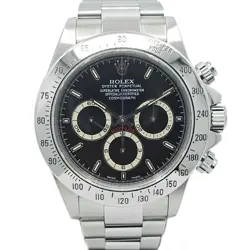 ROLEX COSMOGRAPH DAYTONA 16520 BLACK MEN'S USED WATCH #8327