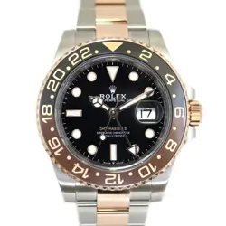 ROLEX GMT-MASTER 2 126711CHNR BLACK MEN'S USED WATCH #8107