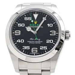 ROLEX AIR KING RANDOM NUMBER (2020) 116900 BLACK MEN'S USED WATCH #81107