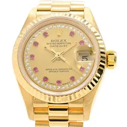 ROLEX DATEJUST X, CIRCA 1991 69178LR GOLD LADIES USED WATCH #8127
