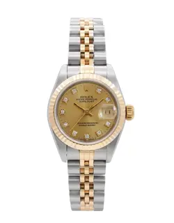 ROLEX DATEJUST 28 / CHAMPAGNE DIAMOND DIAL  / 1992 / 69173