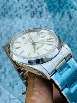 Stunning Rolex Datejust 16200 A Serial 1999 Silver Dial Oyster Bracelet Look!