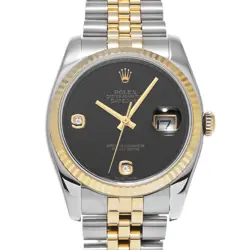 ROLEX DATEJUST 116233 2BR BLACK ONYX/DIAMOND WATCH 683152
