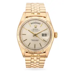 VINTAGE ROLEX PRESIDENT 18K YELLOW GOLD DAY-DATE MEN'S WATCH REF 1803