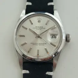 ROLEX OYSTER PERPETUAL DATE REF 1500 35MM MENS VINTAGE AUTOMATIC 1970S RA608B