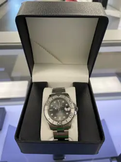 ROLEX YACHT-MASTER 37MM 268622 STAINLESS STEEL AND PLATINUM DARK RHO (PD4050937)