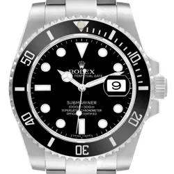 ROLEX SUBMARINER DATE CERAMIC BEZEL BLACK DIAL STEEL MENS WATCH 116610 BOX CARD