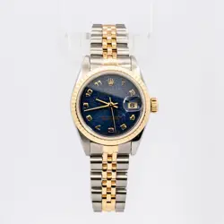 ROLEX DATEJUST 69173 WOMEN'S WATCH STEEL/18K GOLD BLUE DIAL AUTOMATI (B02094144)