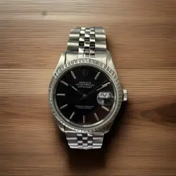 ROLEX DATEJUST 16030 AUTOMATIC WATCH BLACK DIAL, VINTAGE