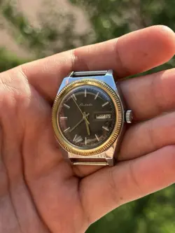 Vintage Rare Men's Watch Raketa 2628H Rolex Made in USSR Soviet Union Black Dial