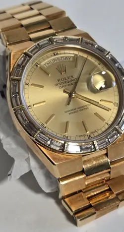 MENS ROLEX PRESIDENTIAL WATCH DAY DATE 18K GOLD 36MM