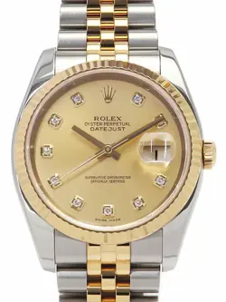 ROLEX DATEJUST 116233G F MEN AUTOMATIC #T039