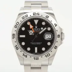 ROLEX EXPLORER II 216570 SS SS AT BLACK DIAL 1 EXTRA LINK