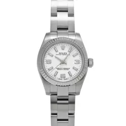 ROLEX OYSTER PERPETUAL 26 176234 WHITE LADIES USED WATCH #81011