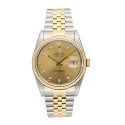ROLEX DATEJUST 16233G BAND SIZE 19CM USED WATCH #825511