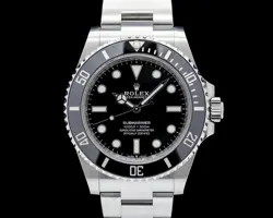 ROLEX 124060 SUBMARINER NO DATE 41 SS BLACK DIAL
