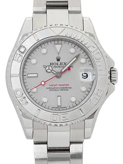 ROLEX YACHT-MASTER ROLESIUM 168622 SILVER UNISEX USED WATCH #81311