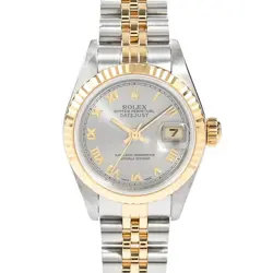 ROLEX DATEJUST 79173 GRAY CASE SIZE 26MM LADIES USED WATCH #815611